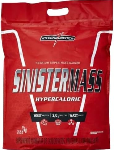 Refil Sinister Mass Integralmedica: hipercalórico com mix proteico para volume