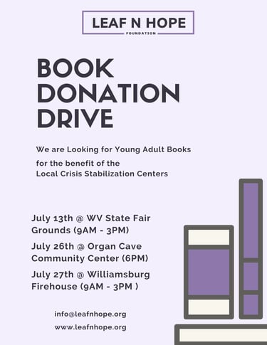 Book Donation Drive Flyer