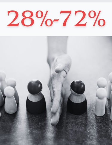 hand separating wooden toy people