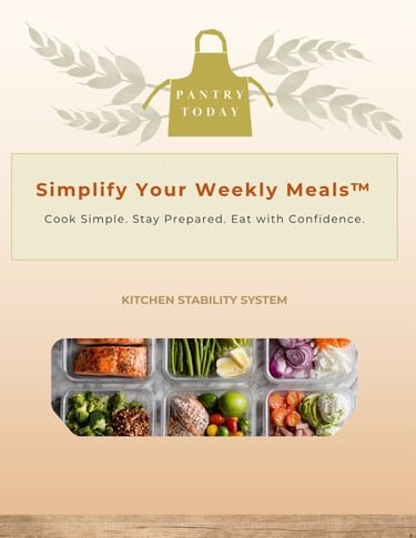 Simplify Your Weekly Meals