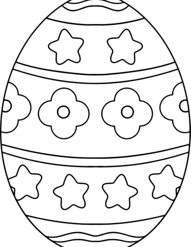 Free coloring page Ester egg