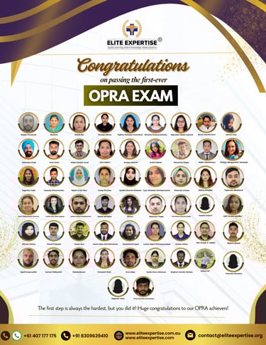 OPRA Exam success Flyer