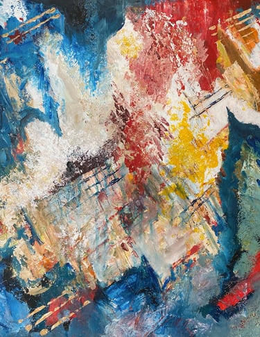 Into the storm, acrylique sur toile, 76X60 cm