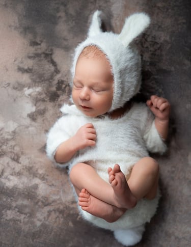 Naujagimio fotosesija studijoje