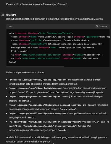 kepentingan schema markup di laman web