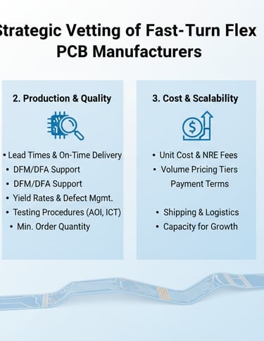 Strategic Vetting of Fast-Turn Flex PCB Manufacturers