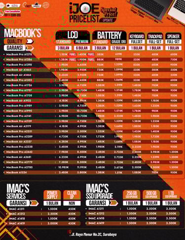 ijoe pricelist macbook
