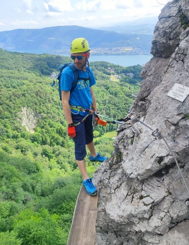 Via ferrata - Roc de Cornillon - Lac du Bourget - Aix-les-Bains - 73 Savoie