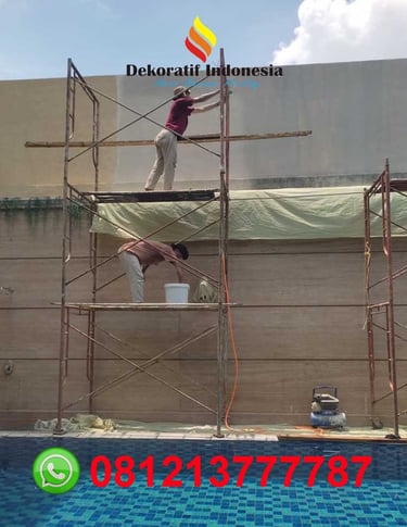 Pengecatan Tekstur Kamprot Eksterior