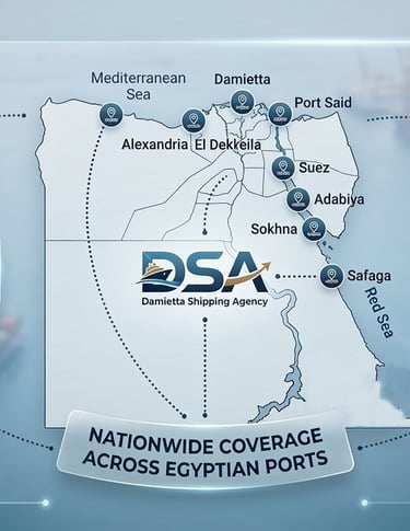 Nationwide Coverage Across Egyptian Ports