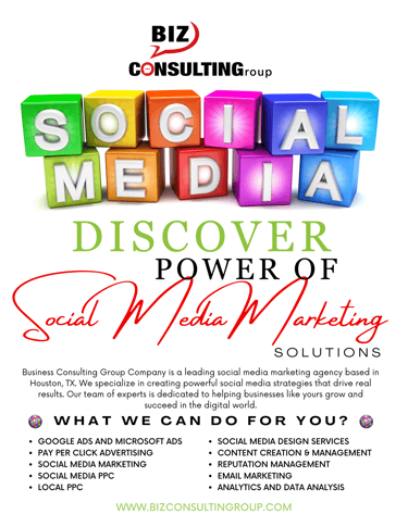 Social Media Packages Business Consulting Group Houston, TX