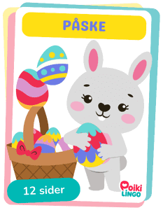 gratis børneaktiviteter til udprint med påske ordlist