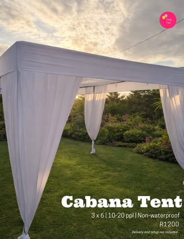 Cabana tent hire in Ballito for kids parties