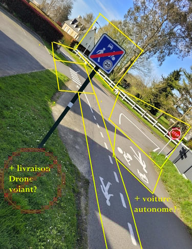 Photo identification des paneaux de circulation routière pareil à l'industrie