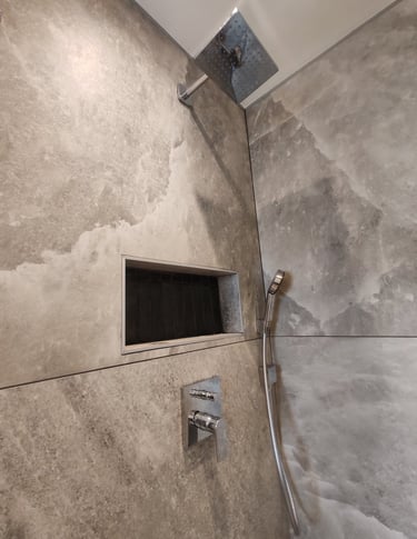 Détail des joints après rénovation salle de bain Béthune