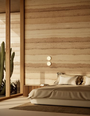 Contemporary sustainable bedroom design concept by Moori Interiors