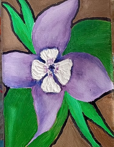 Aquilegia (painting) Kylee Nicole Smith