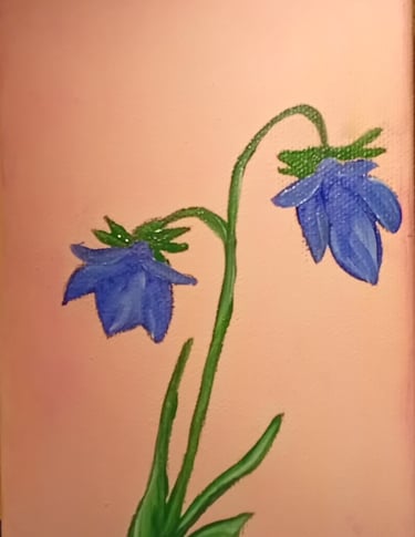 Blue Beauties (painting) Kylee Nicole Smith