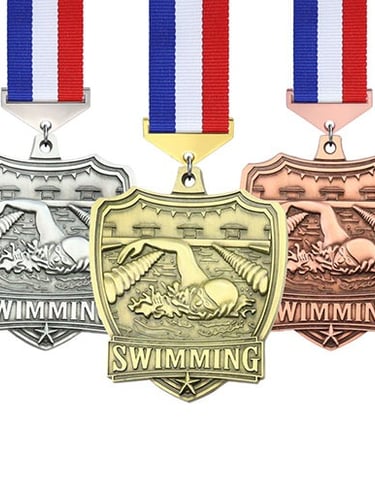 Swimming contest medals factory