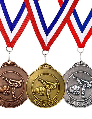 Karate competition medals supplier