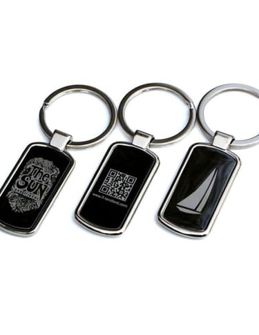 Personalized Custom Rectangle Metal Key Chains
