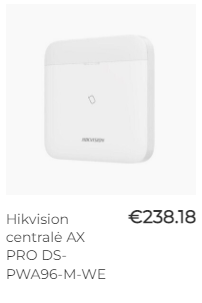 Hikvision centralė ax pro ds-pwa96-m-we