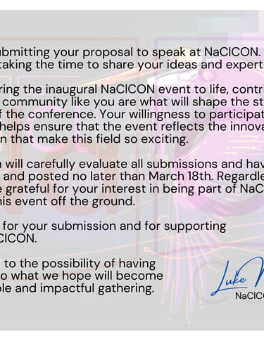 Thank you for submitting your proposal note