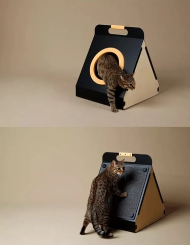 Cozy pet-friendly outdoor corner with calm evening lighting and soft textures, inspired by warm European outdoor living