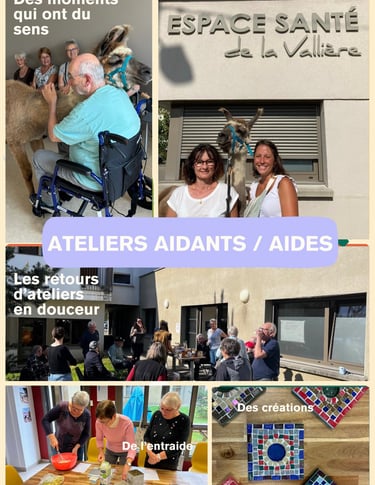 L'affiche est un exemple des ateliers réalisés dans la maison de santé.