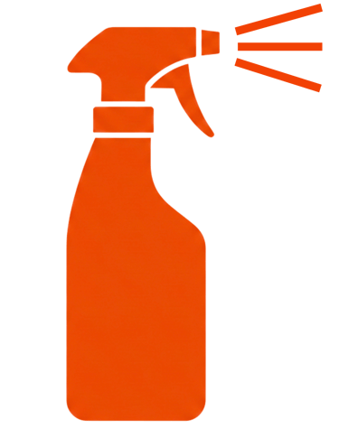 orange spray bottle icon