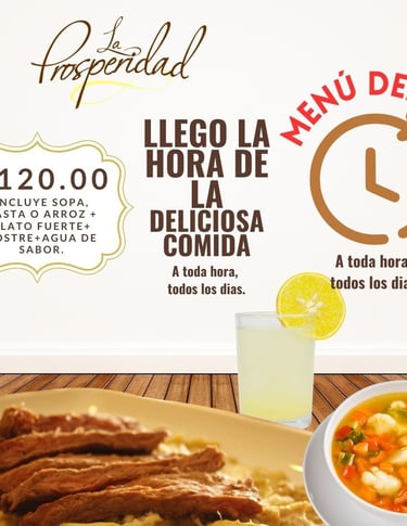 Menú del dia comida en Chiautempan