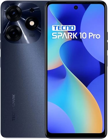 Tecno Mobile Spark 10 Pro Smartphone, 8 GB de RAM, Memoria de 128 GB, Octa-Core, Negro