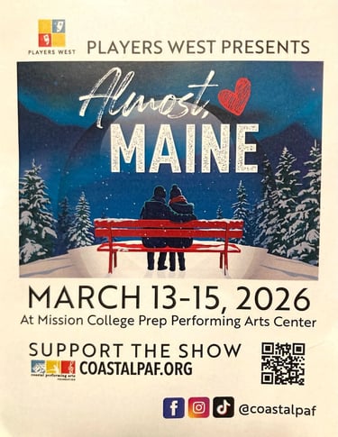 Image of ad for Almost, Maine production by Players West