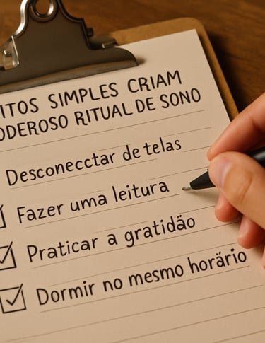 Checklist rotina noturna