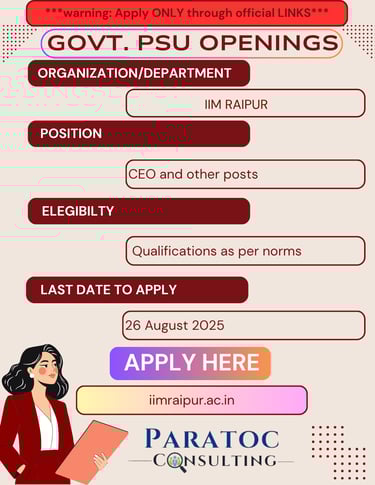 iim raipur jobs