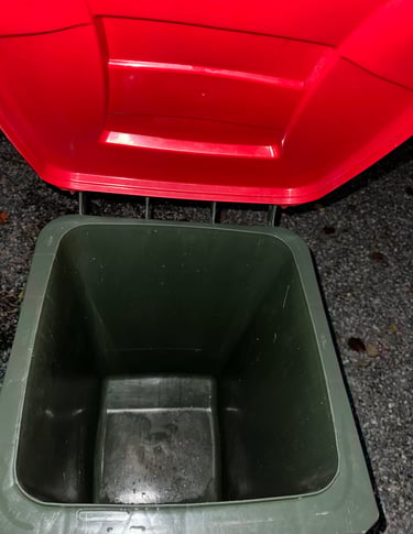 Clean Red Bin