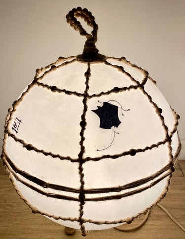 Toile tableau lampe Ligne couleurs maxime Risbourque