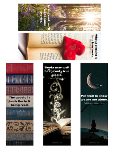 picture of free downloadable bookmarks