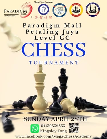 Paradigm Mall PJ Chess Tournament 2024. Catur Malaysia Chess Tournament