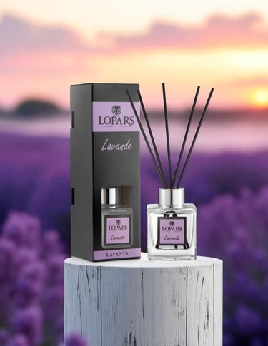 Lopars Lavande (Lavanta) 5 Bambu Çubuklu Oda (oda parfümü) Kokusu 100 ml