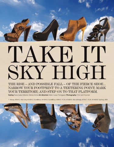 magazine design pink malta shoes accessory photography