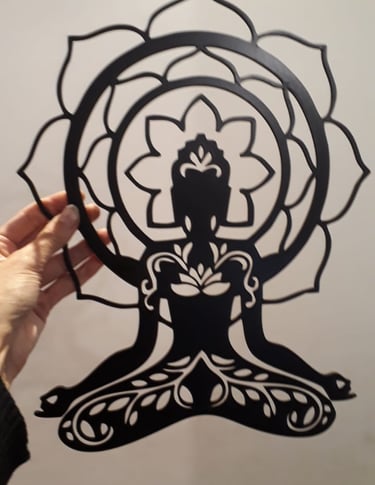 buda con flor de loto