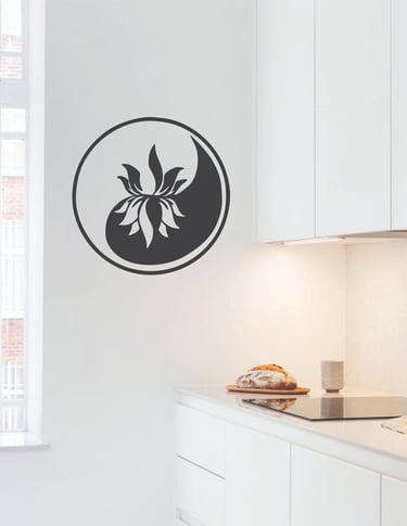 flor de loto yin y yan