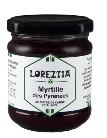 confiture de myrtille loreztia