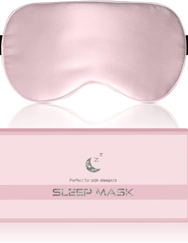 Antifaz de seda natural para dormir mejor y relajarse