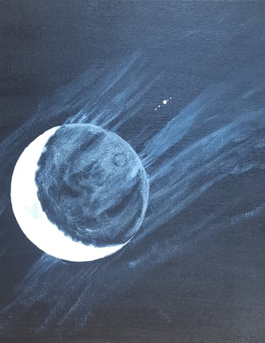  Lunar moonscape - Deluain Art
