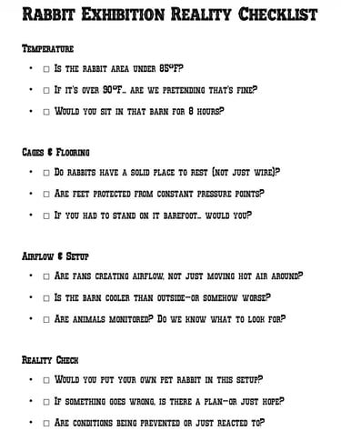 a reality check. list.