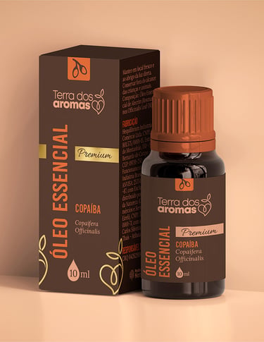 Design de embalagem para óleo essencial Poderes da Natureza