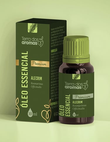 Design de embalagem para óleo essencial Poderes da Natureza