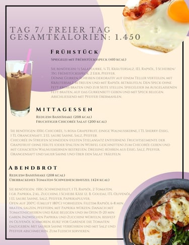 helenas diaetshop diaetplan für 1 woche mit reduzin diaetshake und mischkostmahlzeiten tag 7